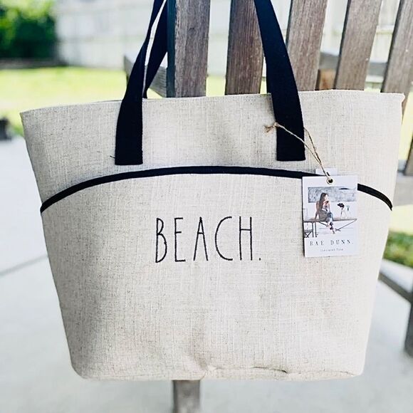 RAE DUNN Insulated ‘Beach’ Tote Bag. - Picture 2 of 9
